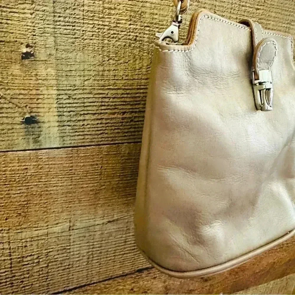 NWOT Camilla Crossbody Taupe Calfskin Made In Italy